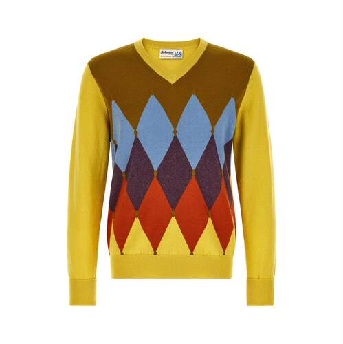 Ballantyne 巴兰缇妮 男士 服装 'Classic Diamond' Intarsia...