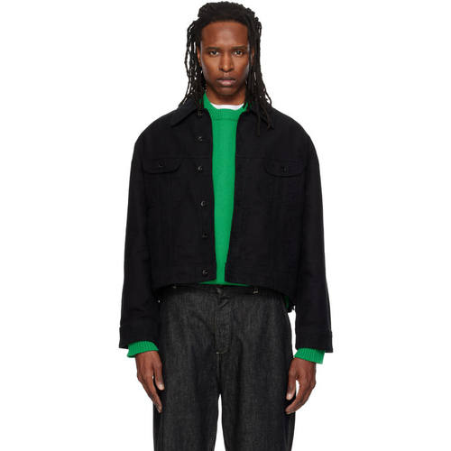 Studio Nicholson 男士 FW26 夹克 黑色 Cropped