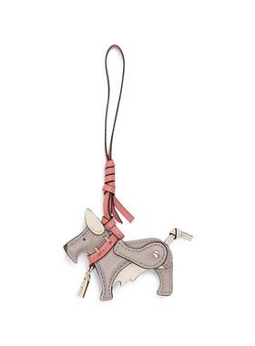 Furla 芙拉 女士 FW26 钥匙扣 ZAMAK 灰色皮革吊饰钥匙圈