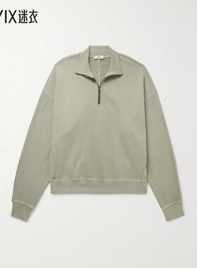 AGOLDE 男款Idris 棉针织半拉链卫衣 迷衣时尚