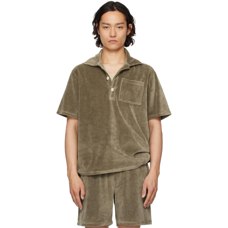 OAS Company 男士 POLO衫 灰褐色 Morel Girona Velou Polo 衫