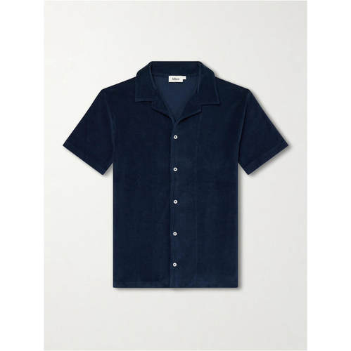 Altea Milano 男士 FW26 衬衫 Harvey Camp-Collar 棉质厚绒布