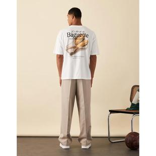 T恤 back 设计宽松款 ASOS 白色 男士 印花T恤 DESIGN