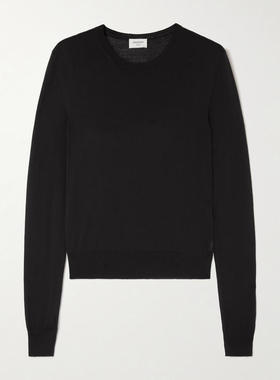 Saint Laurent 女士 FW25 毛衣 Cassandre 圓領毛衣