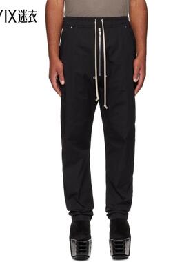 Rick Owens瑞克欧文斯 男款黑色 Concordians Bela 长裤 迷衣时尚