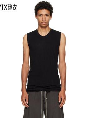 Rick Owens瑞克欧文斯 男款黑色 Concordians Basic 背心 迷衣时