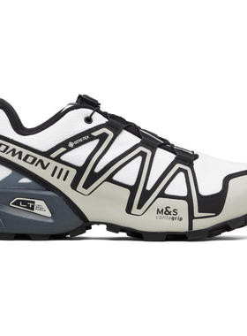 Salomon 男士 运动鞋 黑色  白色 Speedcross 3 GORE-TEX 运动鞋