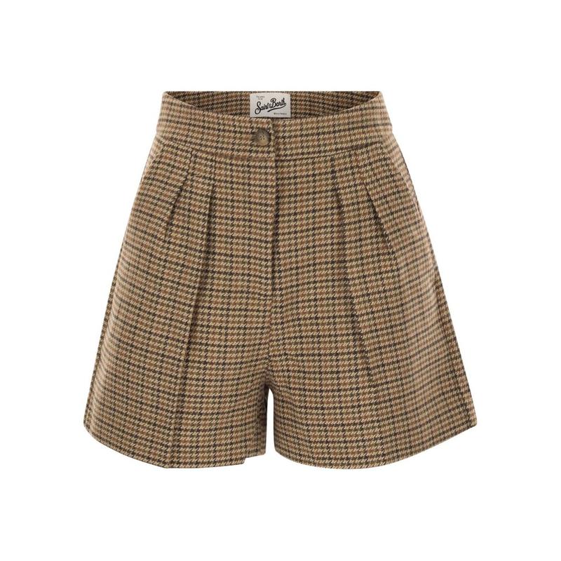 MC2 Saint Barth 女士 FW25 短裤 Mc2 聖巴特島 Aya 千鳥格短褲