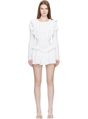 Sandy Liang 女士 短款连衣裙 白色 Acorn 连衣裙