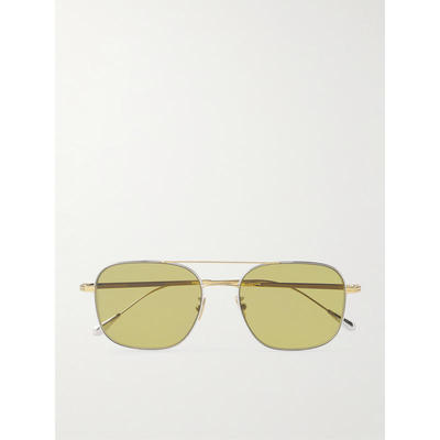 Cutler and Gross 男士 FW25 太阳镜 Gold- 飞行员镀银太阳眼镜