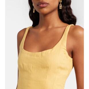 Faithfull the Brand 女士 背心 Syna 收腰亚麻上衣