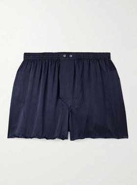 Derek Rose 男士 平角内裤 Bailey 真丝缎四角裤