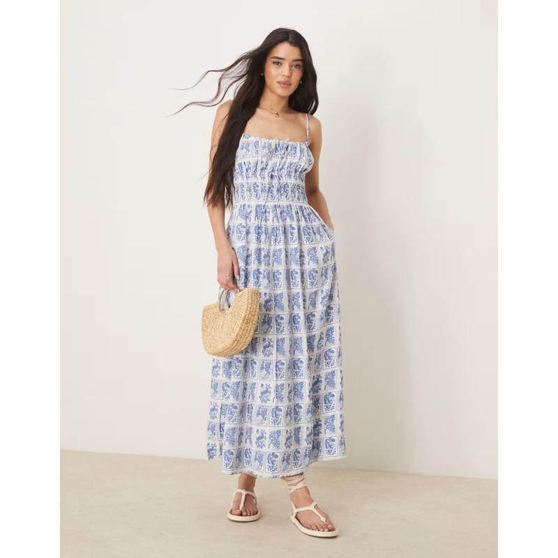 Abercrombie  Fitch 女士 中长连衣裙