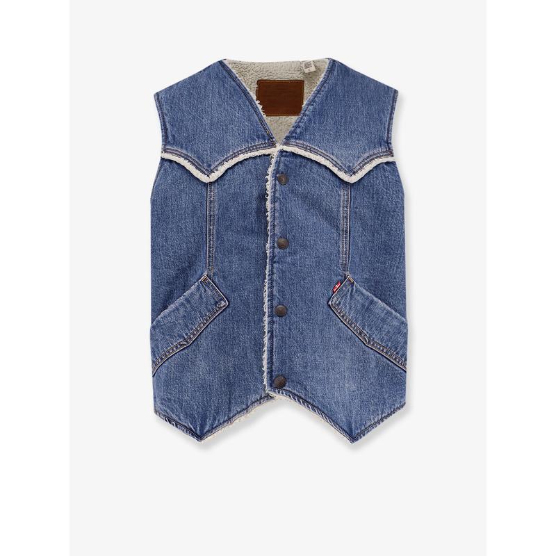 Levi's 男士 FW25 马甲 Repreve® 牛仔内衬背心