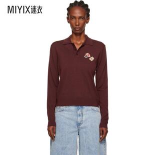 Polo 女款 酒红色 Double We11Done 衫 Knit Patched 迷衣时尚