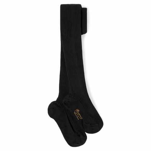 Bonpoint 中性（儿童） 服装 Collant 罗纹针织棉混纺袜子童装