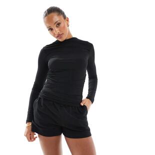 短裤 棉质经典 款 Cotton 黑色 女士 抓绒迷你短裤