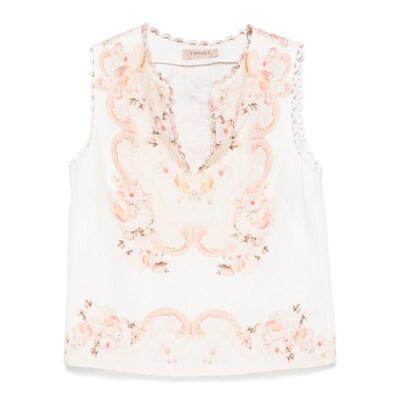 TWINSET 女士 SS25 背心 花卉印花上衣