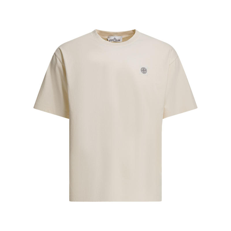 Stone Island 男士 SS26 T恤 Compass 水手领徽标T恤