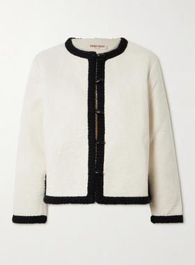 Emporio Sirenuse 女士秋冬新品 夹克 Iole 辫子边绗缝棉质夹克