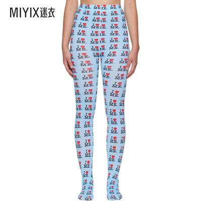 Ashley Williams 女款蓝色 I Heart Me 连裤袜 迷衣时尚