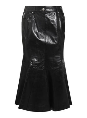 Sportmax 女士 春夏新品 中长裙 Papiro 中長皮革半身裙