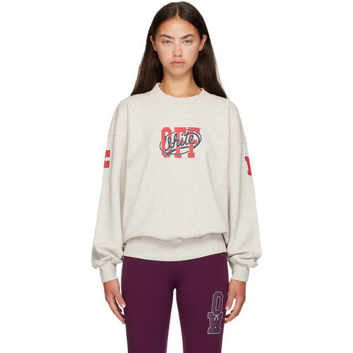 Off-White 女士 卫衣 灰色 Off College 套头衫