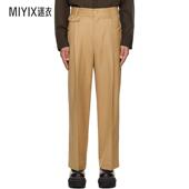 男款 Chen Feng Wide Wang Slashed 迷衣时尚 驼色 长裤