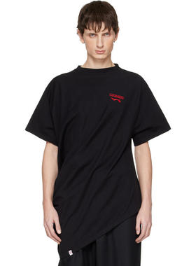 Charles Jeffrey Loverboy 男士 T恤 黑色 Topsy Turvy T 恤