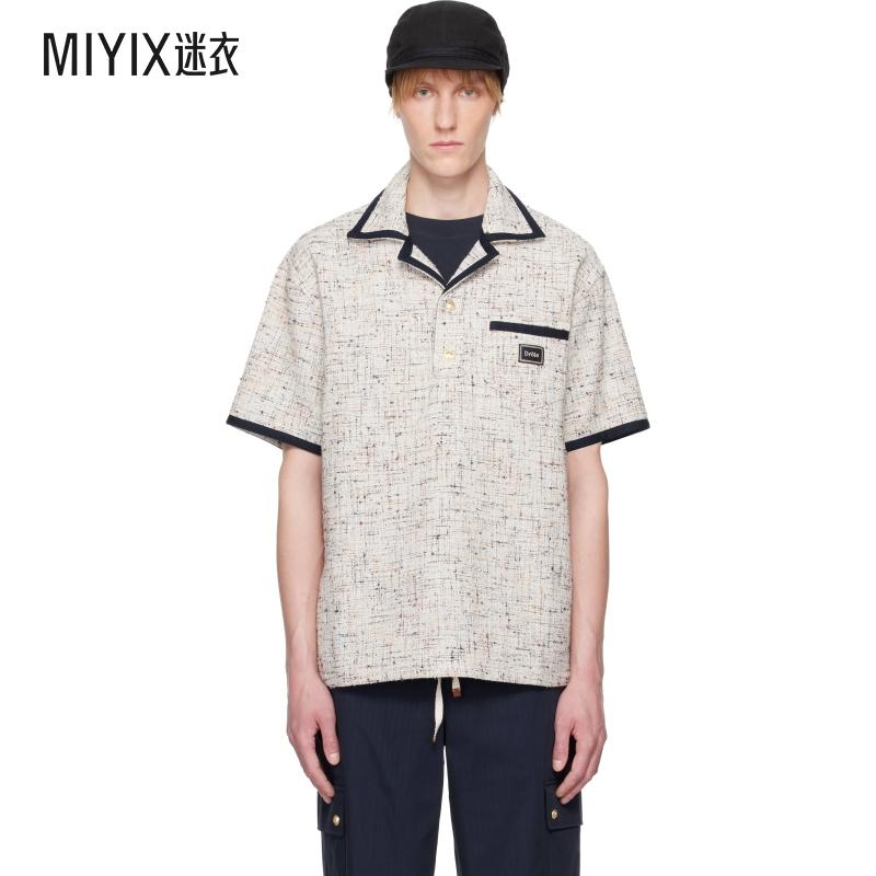 Drôle De Monsieur 男款米色 Le Polo Drôle Tweed Polo 衫 迷衣
