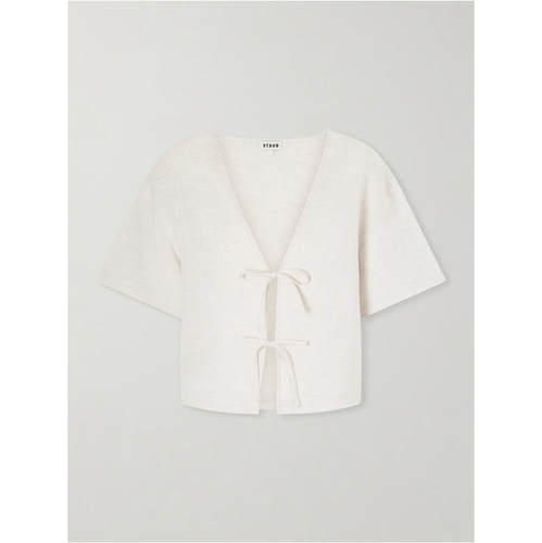 Staud 女士 FW26 上衣 Ava 亚麻衫