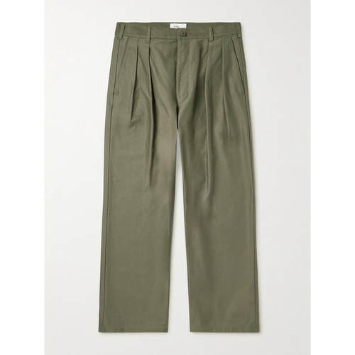 WTAPS 男士 SS26 长裤 直筒褶裥棉质裤子