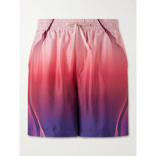 短裤 SS26 直筒印花渐变色斜纹丝绸抽绳 男士 Casablanca