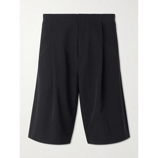 FW26 男士 短裤 Sayed 斜纹布 The 阔腿褶裥羊毛 Row