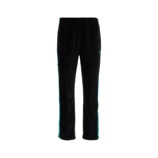 Needles 男士 SS24 长裤 黑色天鹅绒裤子