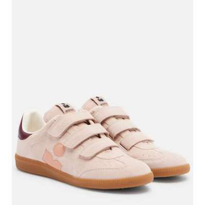 isabel marant 女士 运动鞋 Beth 皮革边绒面革运动鞋