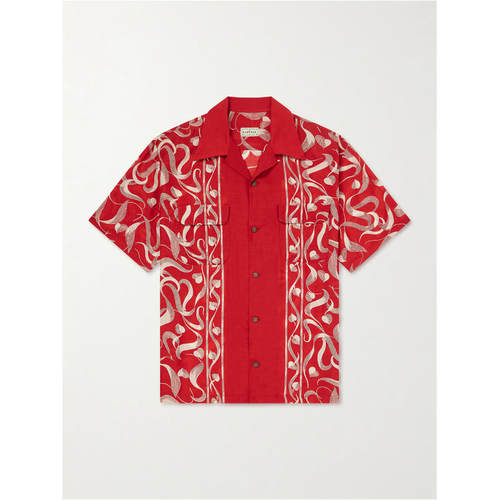 kapital 男士 FW26 衬衫 Camp-Collar 印花梭织