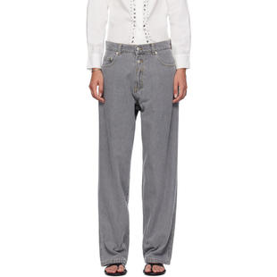 Gimaguas 女士 牛仔长裤 灰色 Baggy 牛仔裤