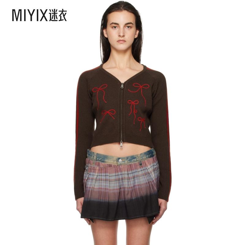 Andersson Bell女士 棕色 Ribbon Embroidery Knit 开衫 迷衣时尚