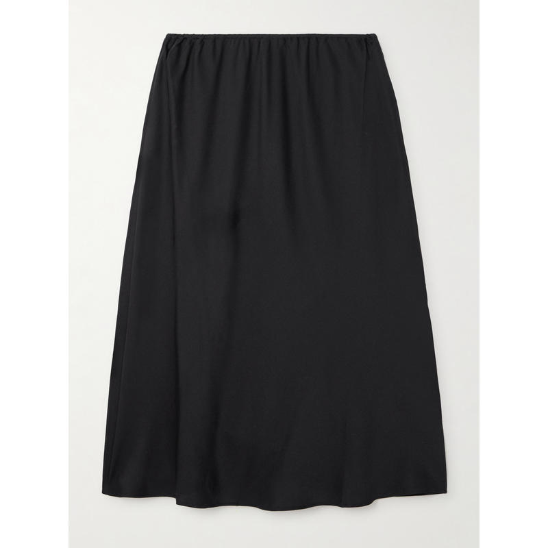 LISA YANG 女士 中长裙 真丝混纺缎面中长半身裙