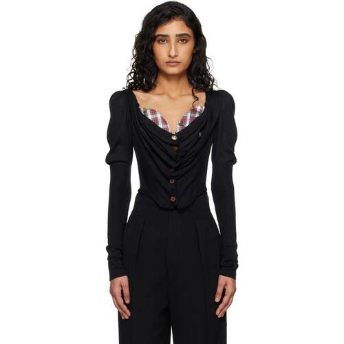 Vivienne Westwood 西太后 女士 SS26 毛衣 黑色 Bea Corset 开衫