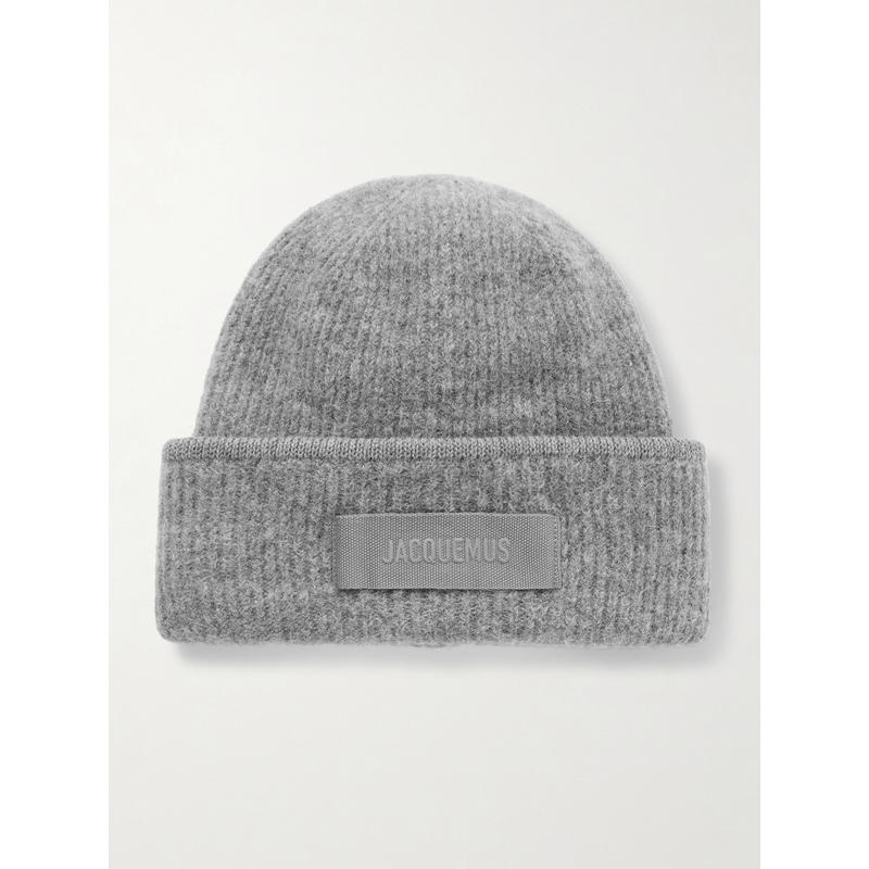 Jacquemus 女士 毛线帽 Le Bonnet 罗缎边罗纹针织小便帽