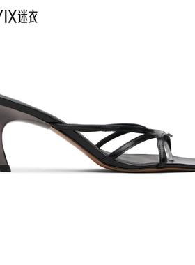 Coperni 女款黑色 & 银色 Low Strap 凉鞋 迷衣时尚