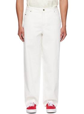 Dime MTL 男士 牛仔长裤 白色 Baggy 牛仔裤