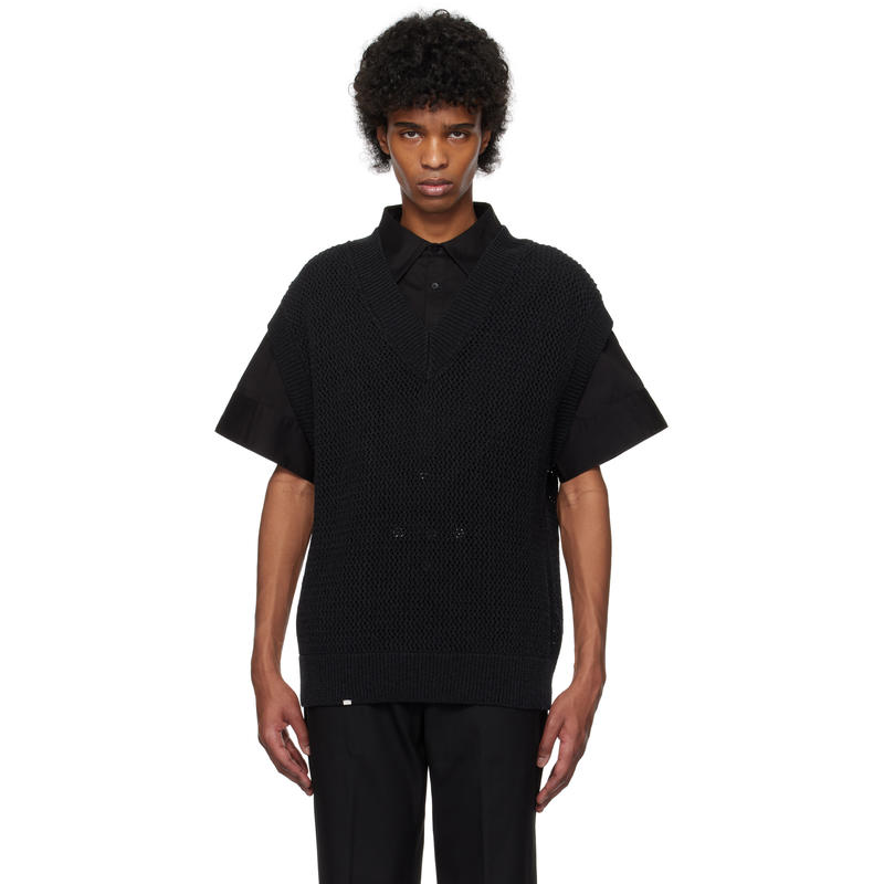 C2H4 男士 上衣 黑色 Uniformity Knit 马甲