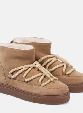 INUIKII 女士 短靴 皮毛内里绒面革短靴