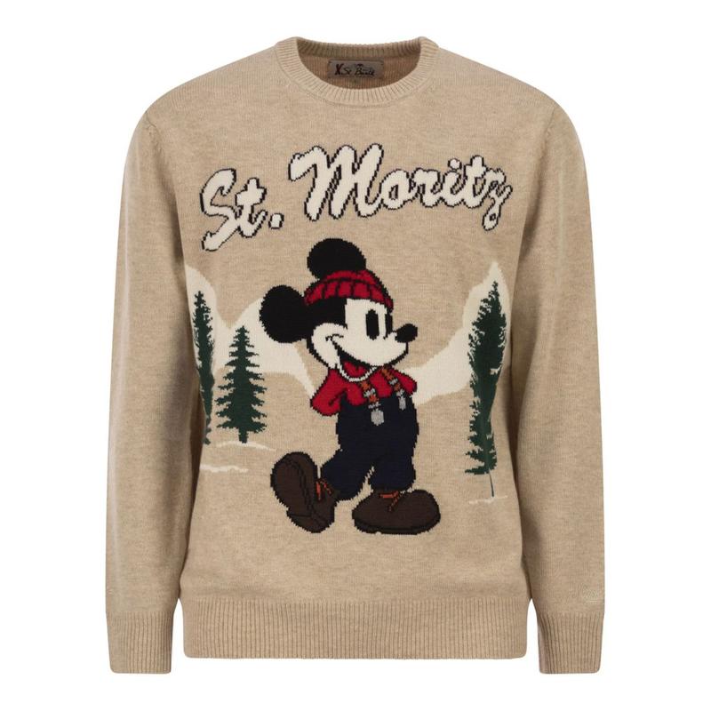 MC2 Saint Barth 男士 FW25 毛衣 Heron 刺繡套頭衫