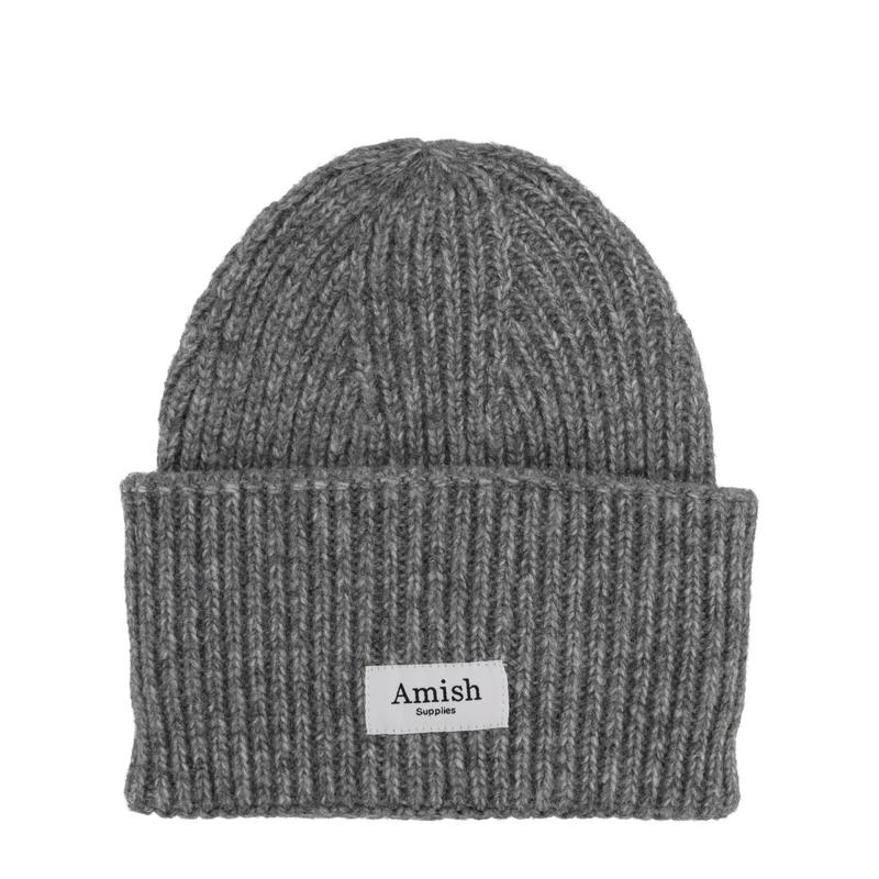 Amish Supplies 中性（成人） FW25 毛线帽 罗纹带Logo小便帽