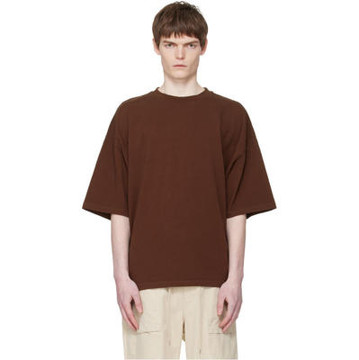 Entire Studios 男士 T恤 棕色 Heavy Boxy