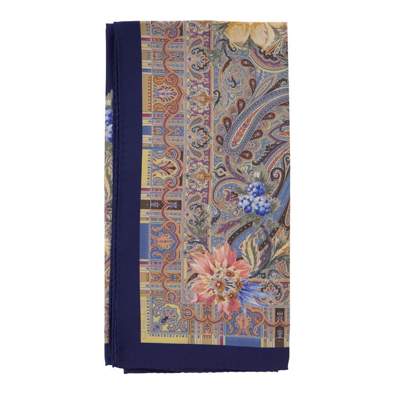 Etro 艾绰 女士 FW26 围巾 for 彩色全幅佩斯利印花真丝